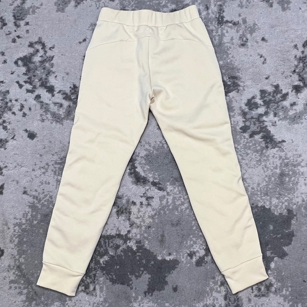 JoyLab Womens Quilted Puffer Front Fleece Jogger Pants Cream XS - Picture 3 of 7